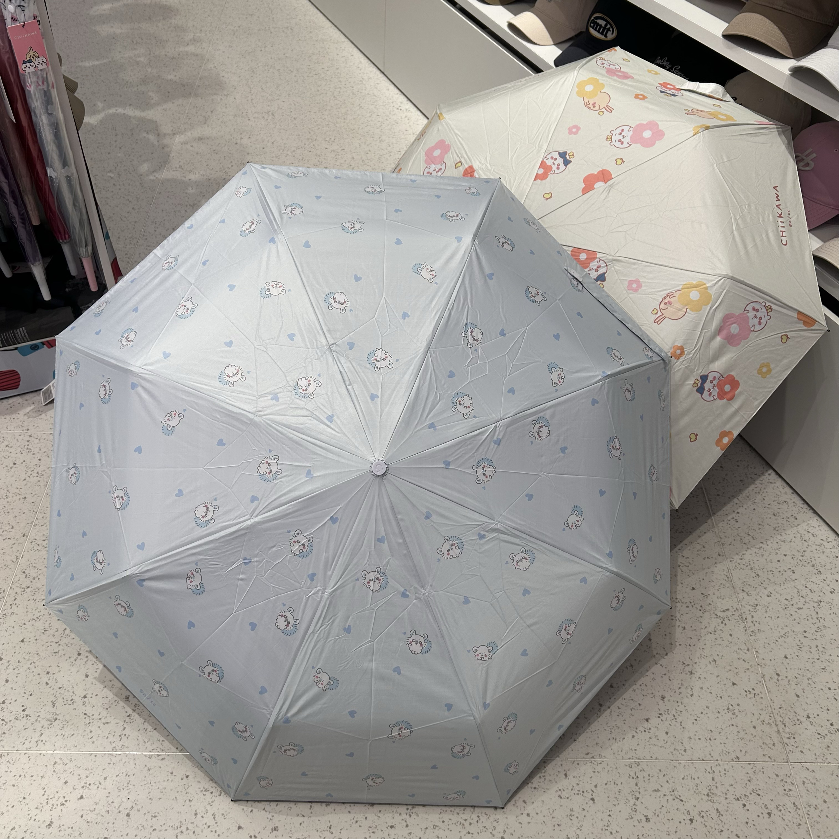 Chiikawa自动防晒伞名创优品MINISO女防紫外线晴雨伞便携遮太阳伞