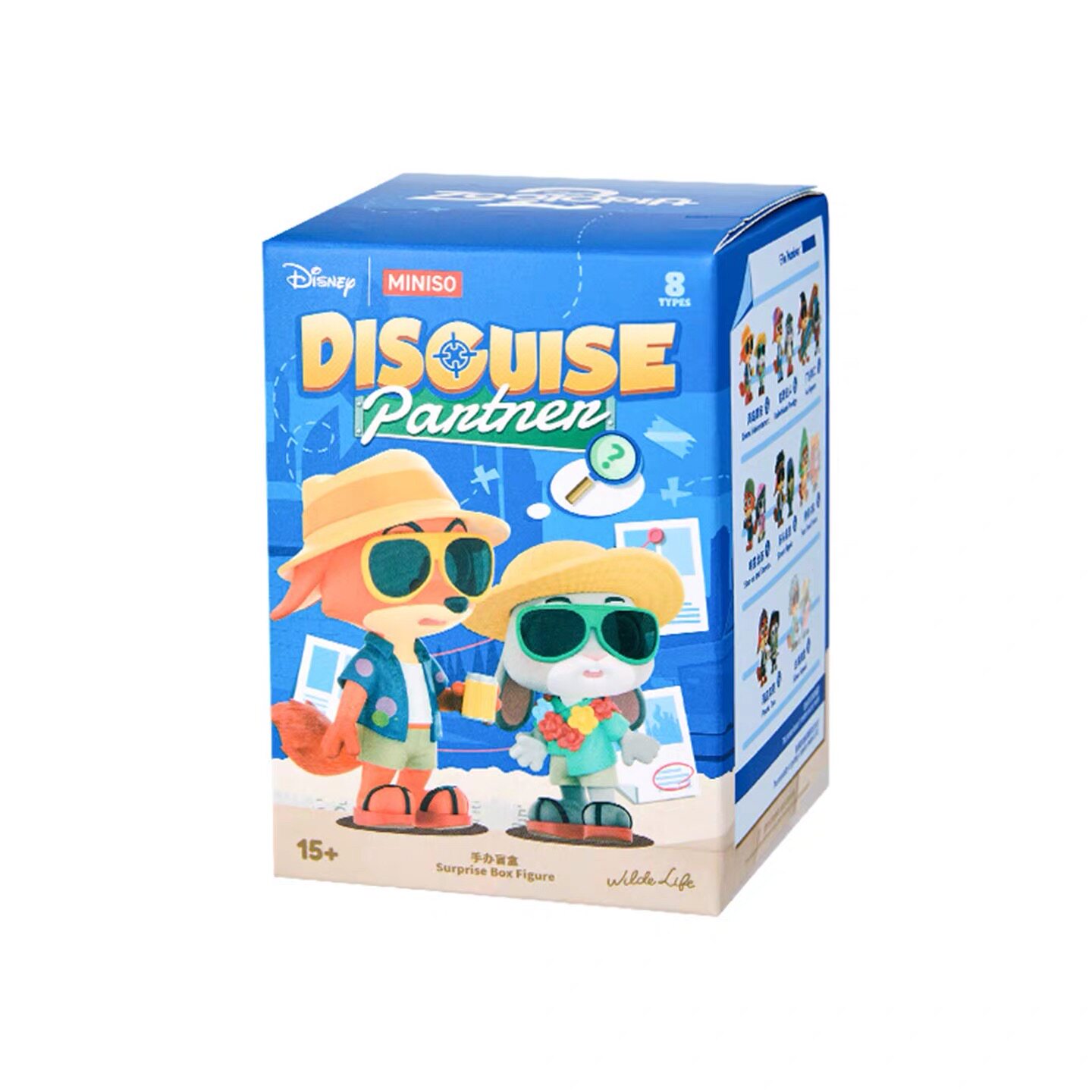 迪士尼疯狂动物城拍档乔装系列盲盒摆件 名创优品MINISO正品