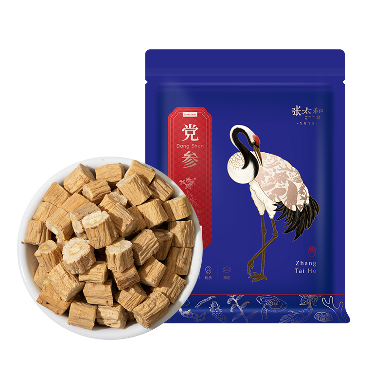 张太和党参50g/袋正品无硫甘肃中药材党叁段干货配当归北芪黄芪片