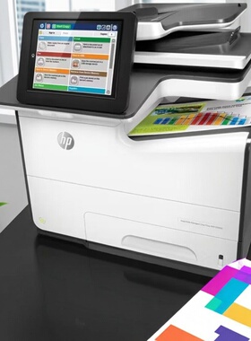 HP惠普586彩色打印机577喷墨一体机585页宽机办公商用高速双面A4