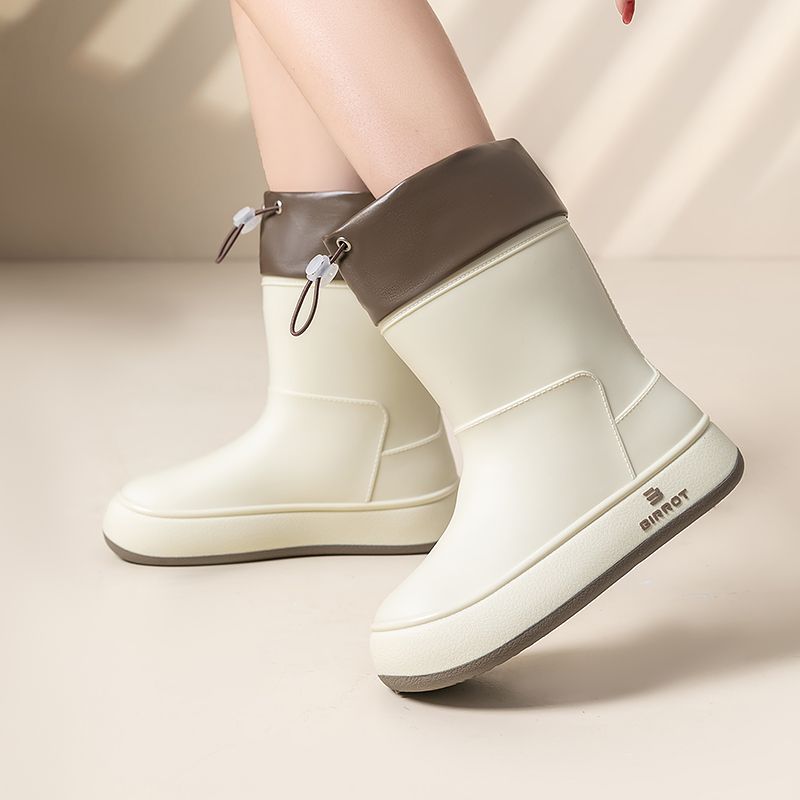 BIRROT日系雨鞋女生时尚款外穿女士洋气雨靴成人防水防滑水鞋