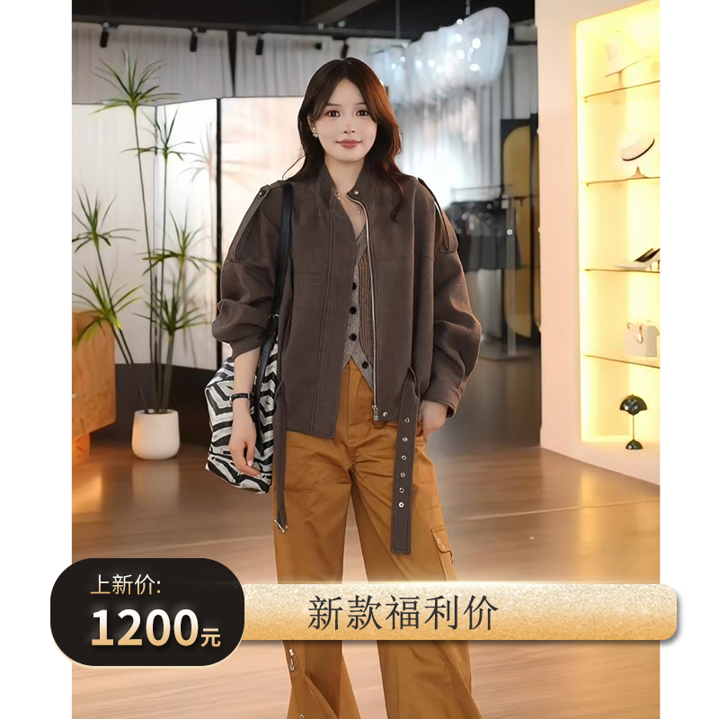 ACDY 【多伦多深秋】新款时尚休闲外套女气质显瘦长袖羊毛外衣