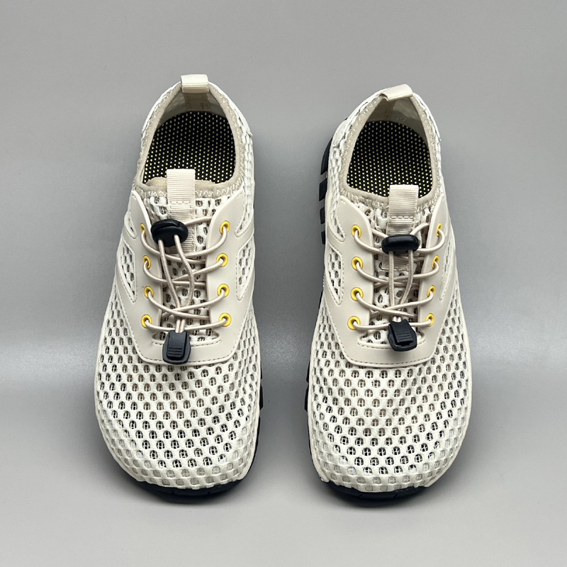 外贸宽头夏季男士休闲男鞋大脚骨时尚飞织薄网面鞋子男捡漏出口