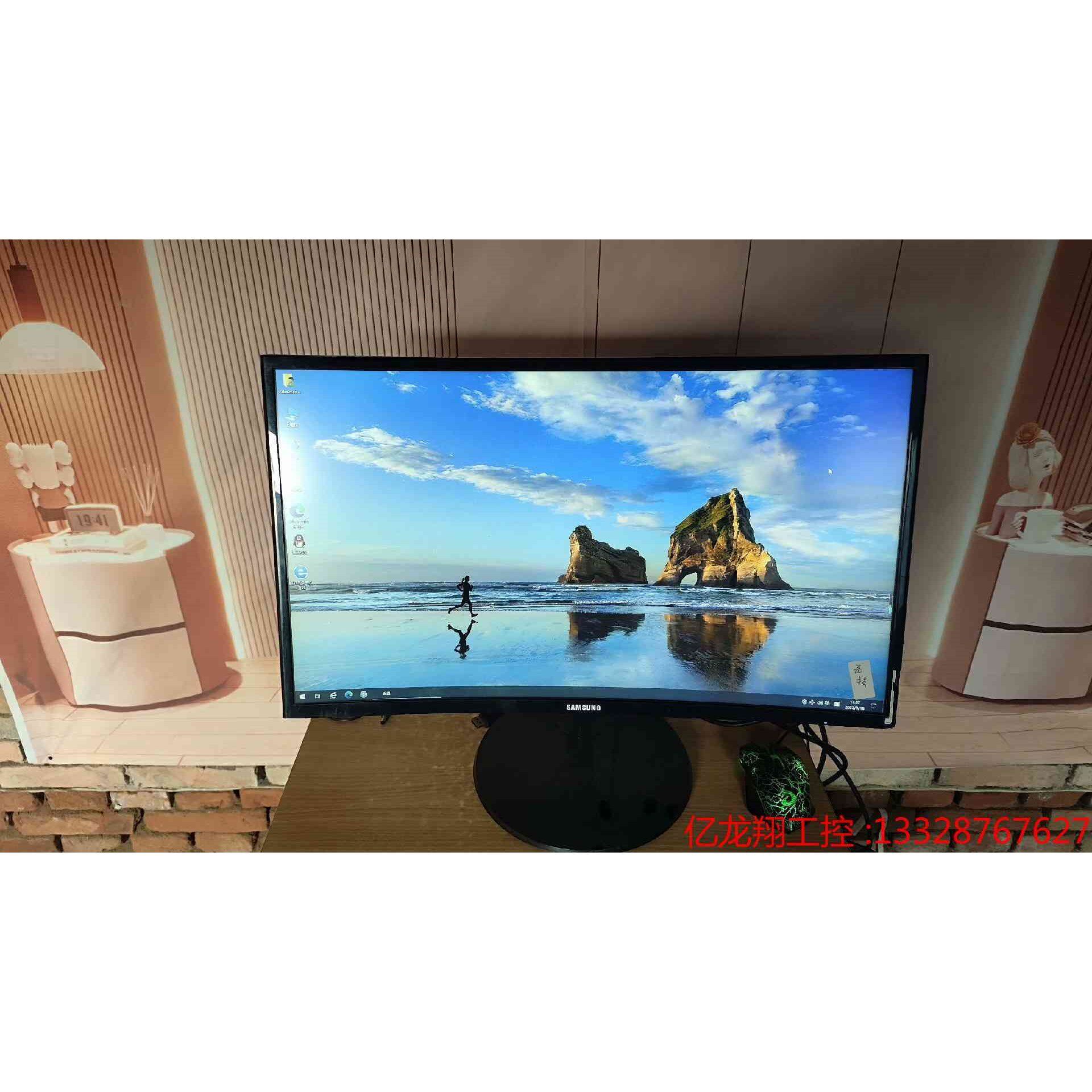 三星27寸曲面屏显示器:c27f390fhc 功能正常 hd