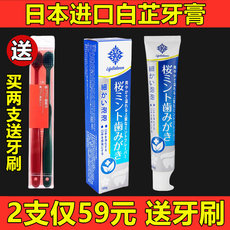 【现货】日本原装进口LIFEBALANCE恒生牌白芷牙膏去黄去渍薄荷香