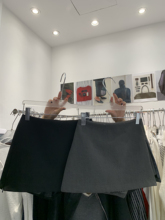 AME2025秋装新款韩版高品质设计感2侧拉链显瘦西装半身裙A字裙