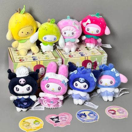 Toptoy三丽鸥果蔬MINI系列盲盒毛绒美乐蒂Hello Kitty挂件玩偶礼