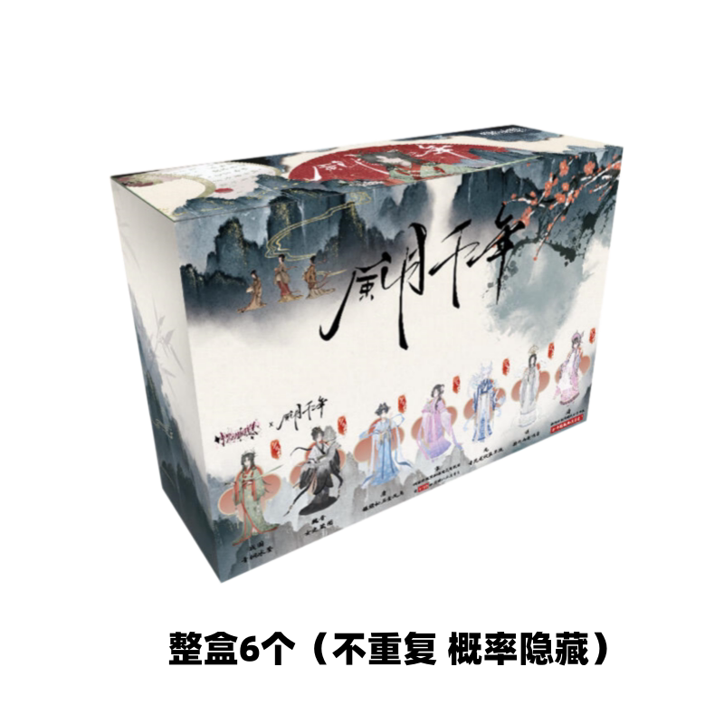 thumbnail for [In Stock] Heartbeat Moment, Wind and Moon, Millennium Ancient Style Special 6 BJD blind box ornament, girl movable doll figurine
