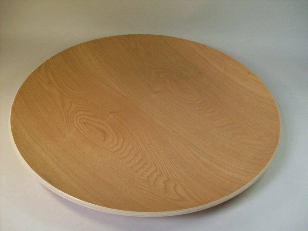 zakka几何型木盘圆托盘50cm直径圆盘果 特大餐盘茶盘出口限量热销