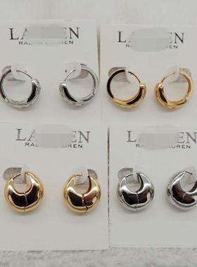 新款青岛欧美时尚百搭气质质感黄铜锆石镀真金耳扣耳饰Q19