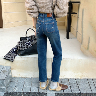 【加绒烟管裤】小个子四面弹牛仔