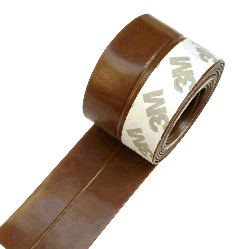 自粘薄片硅胶条门窗户门底门缝密封条玻璃门档防风条隔音条降噪条