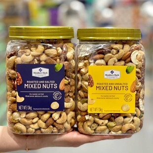 山姆会员正品代购 MM 进口咸味原味烘烤混合坚果仁1.1kg 越南进口