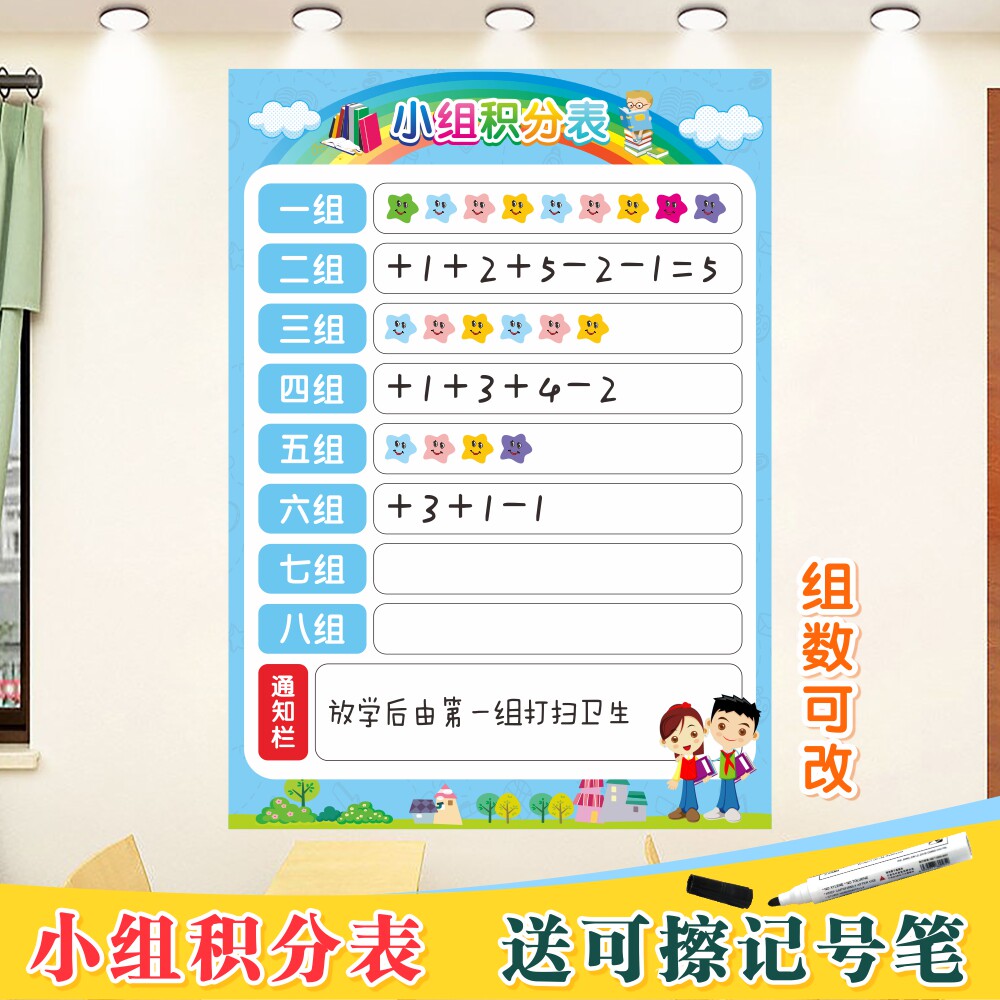 班级教室评比栏奖励贴