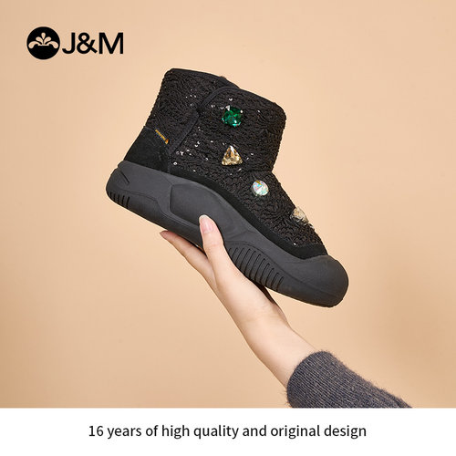 快乐玛丽雪地靴女2023冬季新款