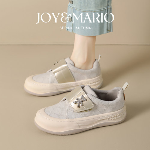 快乐玛丽小熊乐福鞋女2025新款