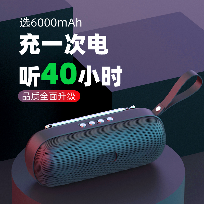 先锋蓝牙音箱收音机一体便携式进口小型音响超重低音炮高音质超长