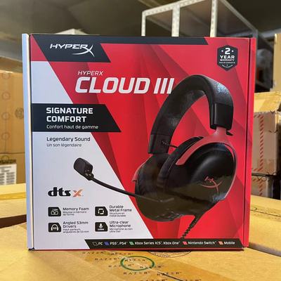 先锋HyperX CLOUDⅢ极度未知飓风3头戴式游戏耳机USB适用原金士顿