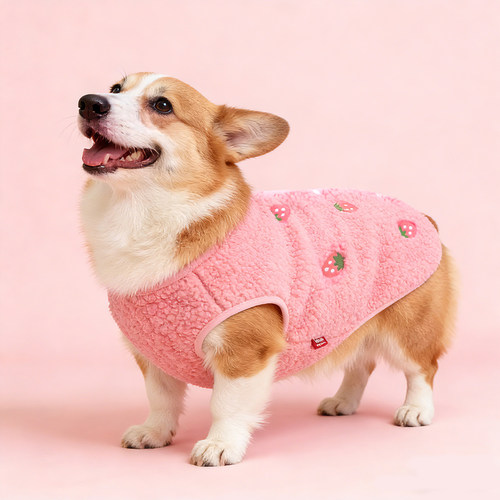 宠物狗狗秋冬毛绒保暖中型犬马甲
