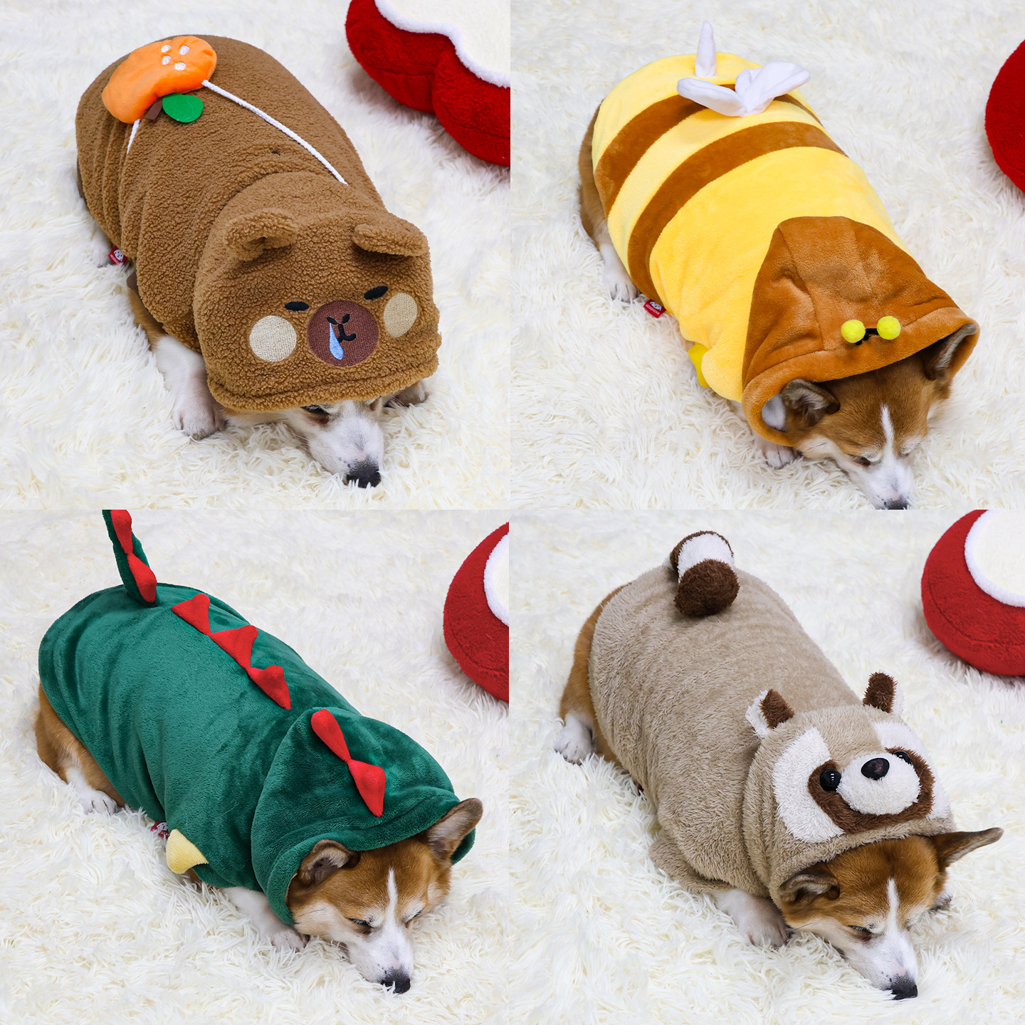 宠物狗狗衣服秋冬款加厚冬装柴犬柯基中型犬可爱过年棉衣泰迪马甲
