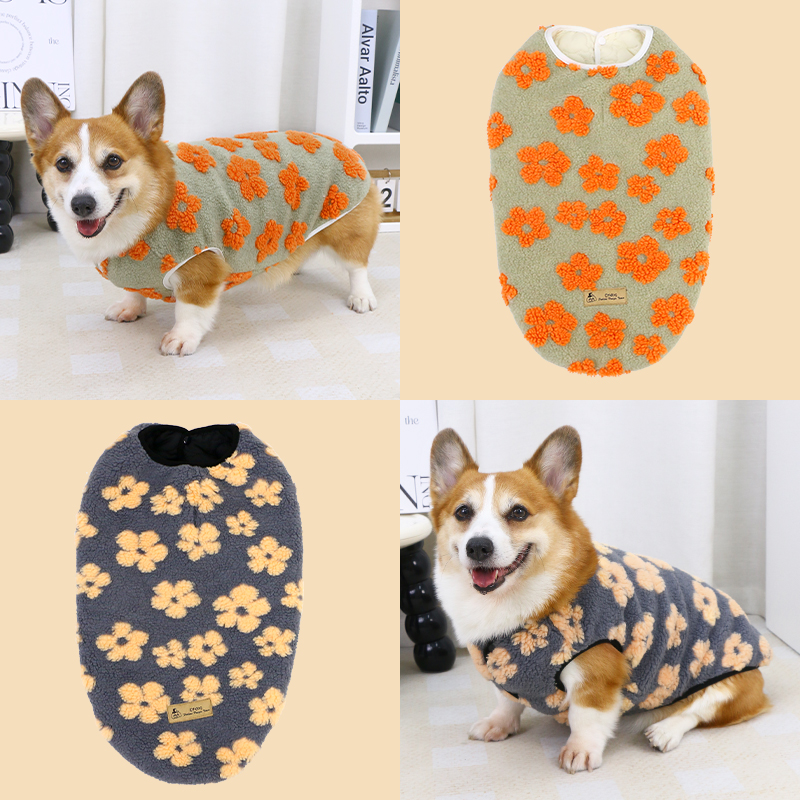 宠物狗狗衣服冬季双面马甲秋冬款