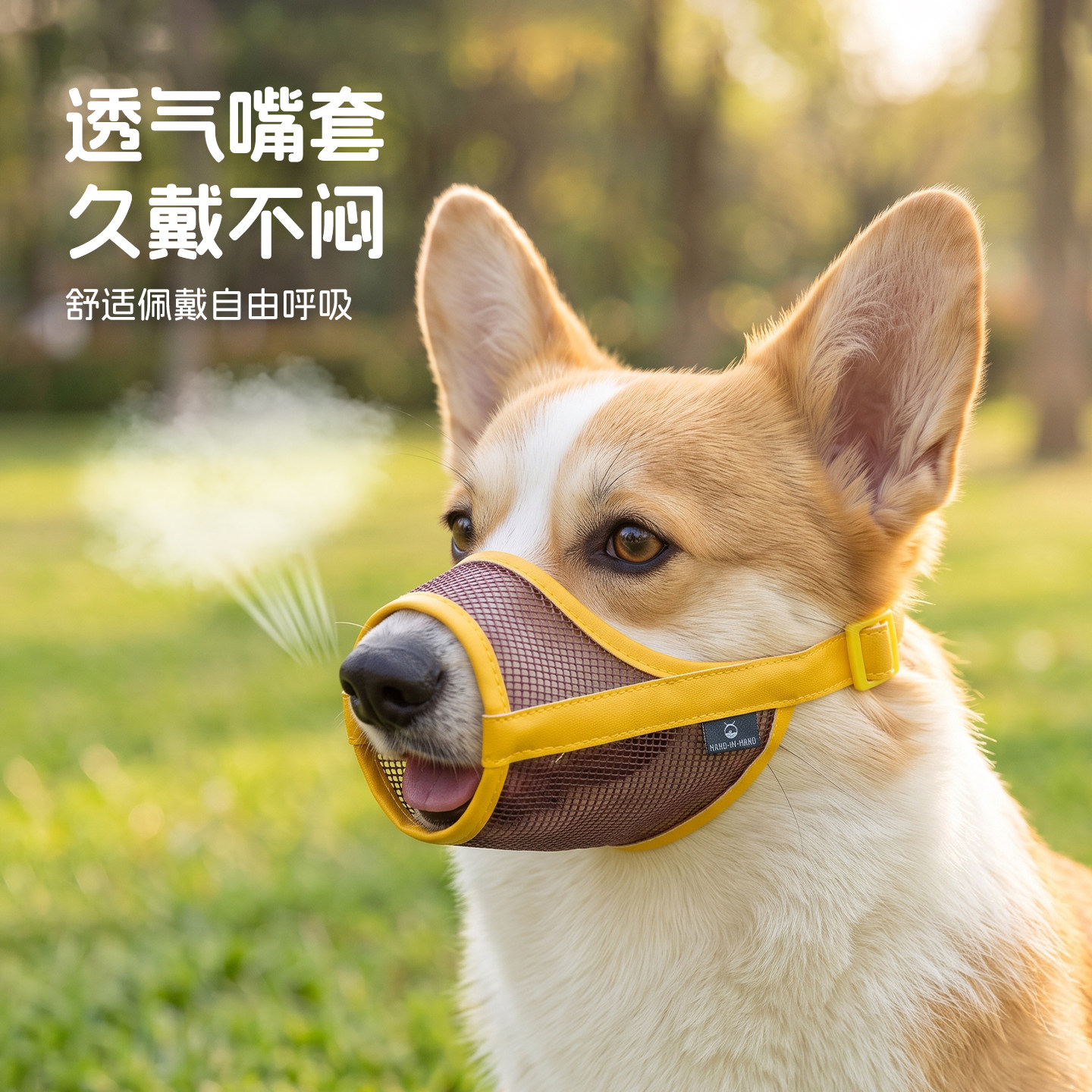 宠物狗狗嘴套防咬防叫防误食口罩柯基柴犬专用口罩透气防咬狗嘴罩