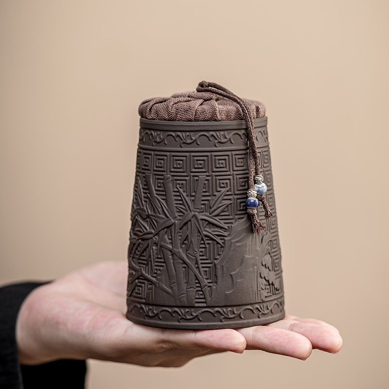 紫砂浮雕半自动功夫茶具防烫泡茶器整套复古石磨懒人冲茶器,餐饮具,功夫茶具,淘宝优惠券,粉丝福利购,淘宝优惠卷