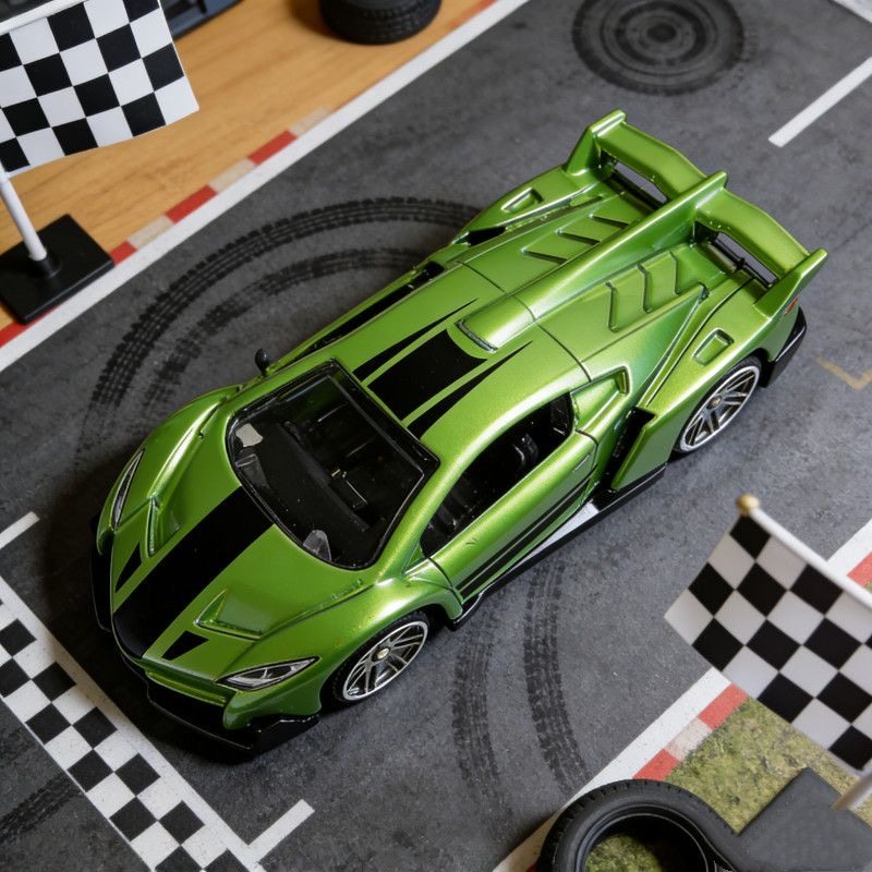 合金车帕加尼兰博基尼布加迪仿真滑行跑车赛车车模套装模型收藏