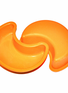 橙色月亮形硅胶蛋糕模 布丁果冻模 蛋糕模 慕斯模 耐高温硅胶模