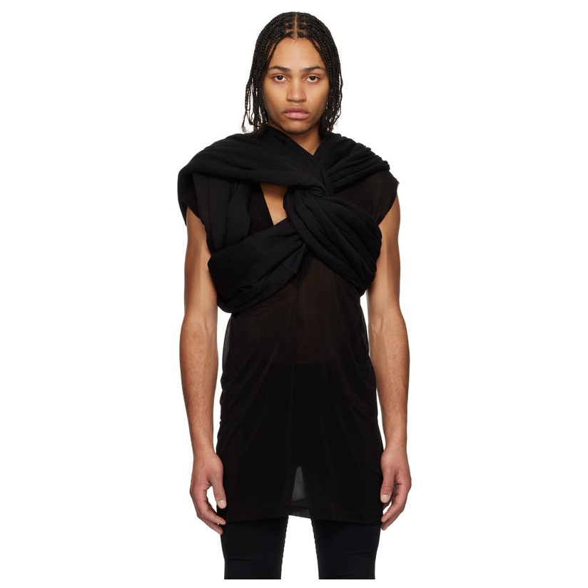 RICKOWENS 黑色 Hollywood Triple Donut 上装男休闲透气新款体