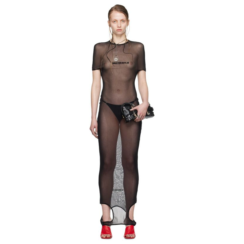 Jean Paul Gaultier 黑色 Shayne Oliver 联名连衣裙女百搭伴娘