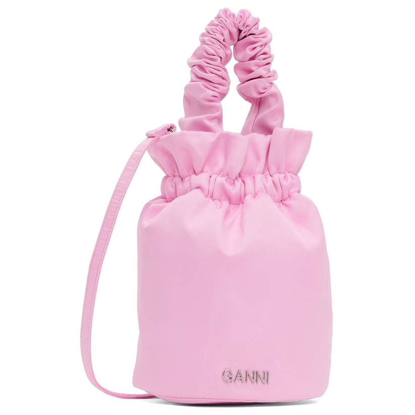 [迷衣app优惠码:kchp] ganni 甘尼 粉色 occasion 手提包女