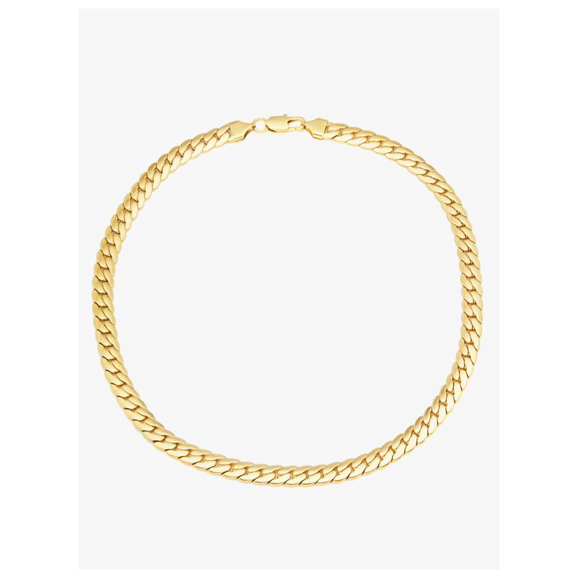 [迷衣app优惠码:kchp] fallon 18kt 镀金蛇纹链条项链女