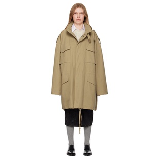 Margiela Maison 迷衣APP优惠码 驼色连帽大衣女运动休 ：KCHP