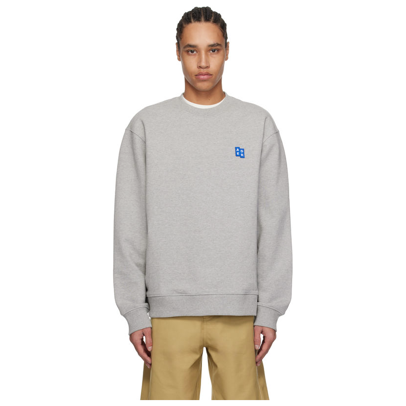 ADER ERROR 灰色 Significant 系列 TRS Tag 01 卫衣男