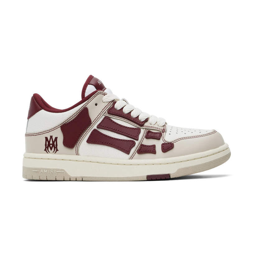 Amiri 白色 Varsity Skel Top Low 运动鞋男