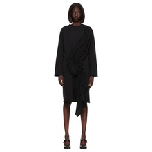 [迷衣APP优惠码：KCHP] Mm6 Maison Margiela 黑色垂坠连衣裙女