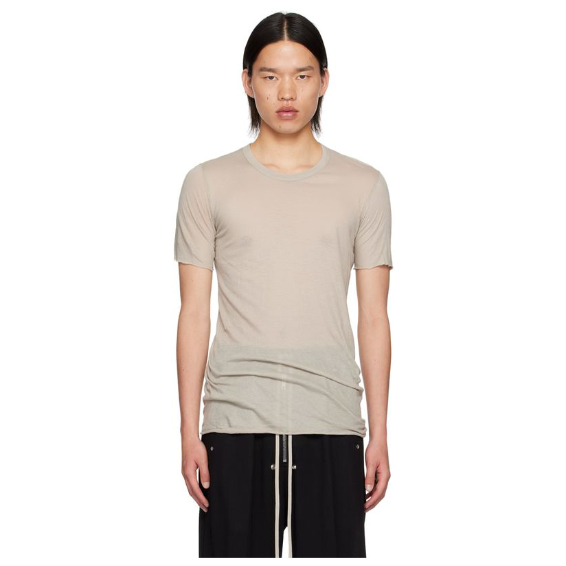 RICKOWENS 灰白色 Porterville Basic T 恤男
