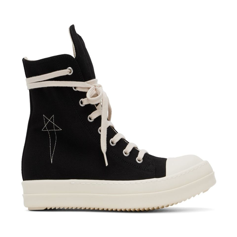 RICKOWENS 黑色 Porterville Sneaks 高帮运动鞋男