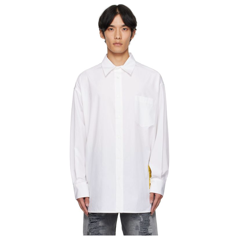 [迷衣APP优惠码：KCHP] Mm6 Maison Margiela 白色衬衫男衬衫户