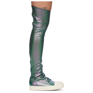 Stocking 绿色 瑞克·欧文斯 Rick Sneaks Owens 高筒靴女