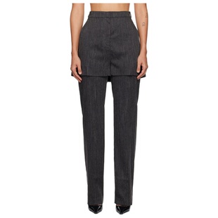 pushBUTTON 灰色 Shorts 長褲 ：KCHP Layered 女 迷衣APP優惠碼