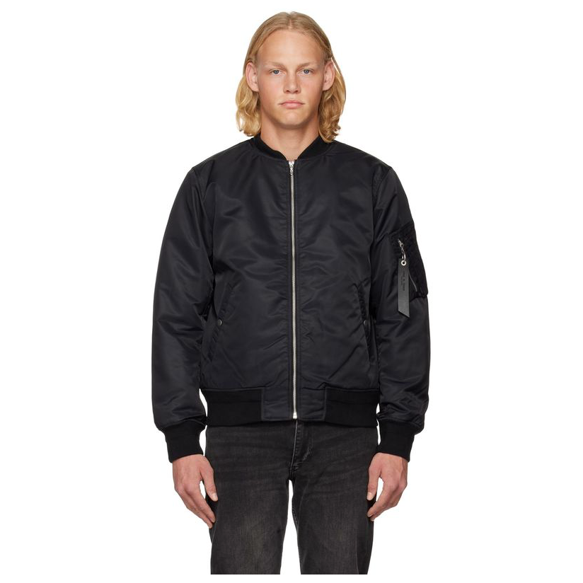 rag  bone 瑞格布恩 黑色 manston 飞行员夹克短外套男