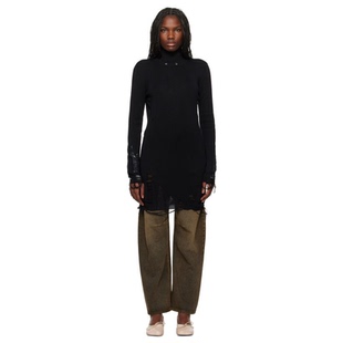 迷衣APP优惠码 Mm6 ：KCHP 黑色做旧连衣裙女 Maison Margiela