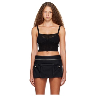 黑色 DION LEE 吊带背心女 Serpent 迷衣APP优惠码 ：KCHP