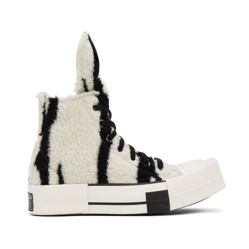 drkshdw by rick owens 白色 c 联名 turbodrk 高帮运动鞋男