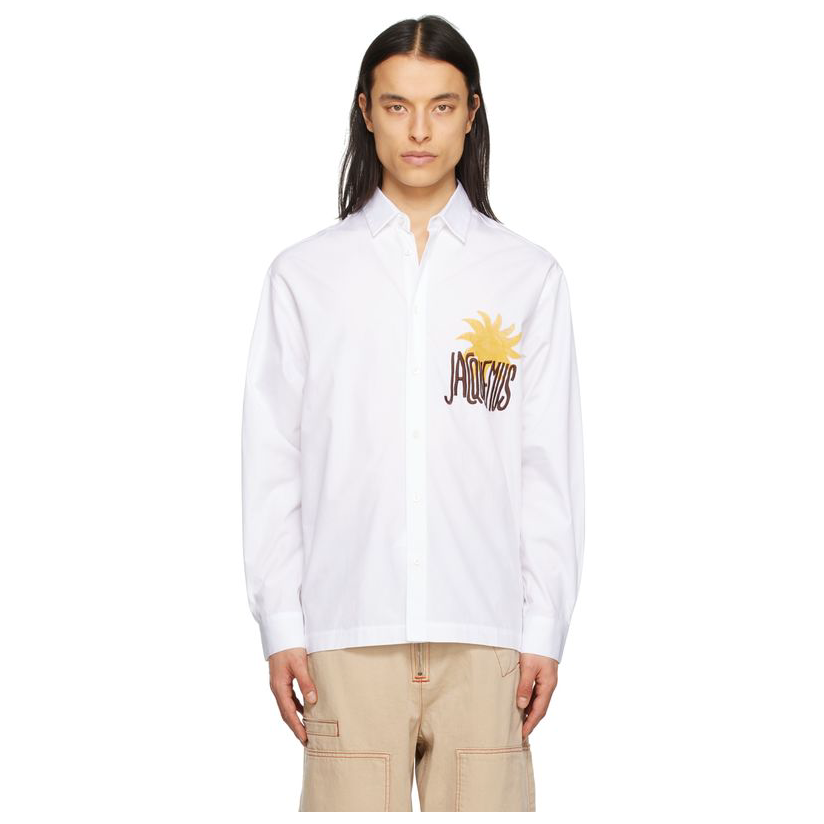 jacquemus 白色 le raphia 系列 la chemise baou 衬衫男