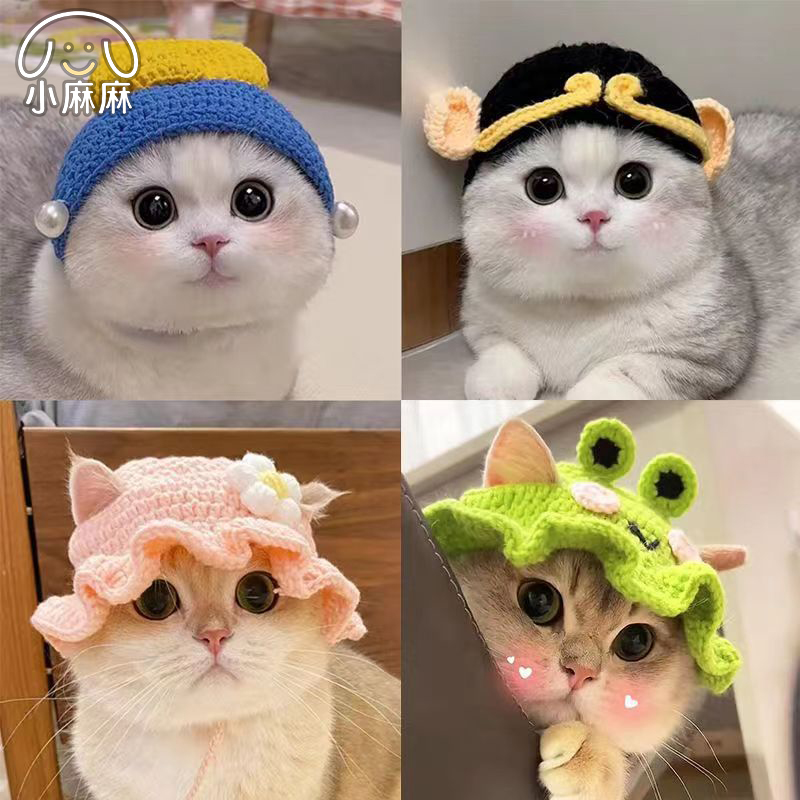 宠物猫咪狗狗唐僧猪八戒帽子露耳朵搞笑可爱西游宠物头套搞怪头饰