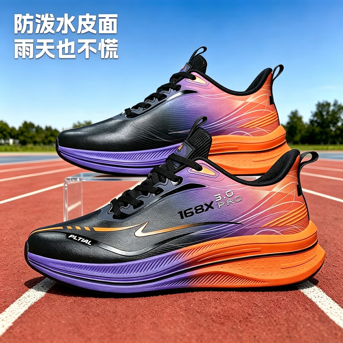 运动鞋男鞋2026新款秋冬季青少年学生皮面防水轻便软底减震跑步鞋