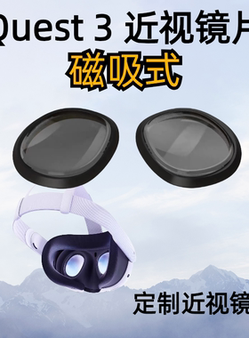 Meta Quest 3磁吸近视镜片可做防蓝光高清非球面镜片【快速定制】